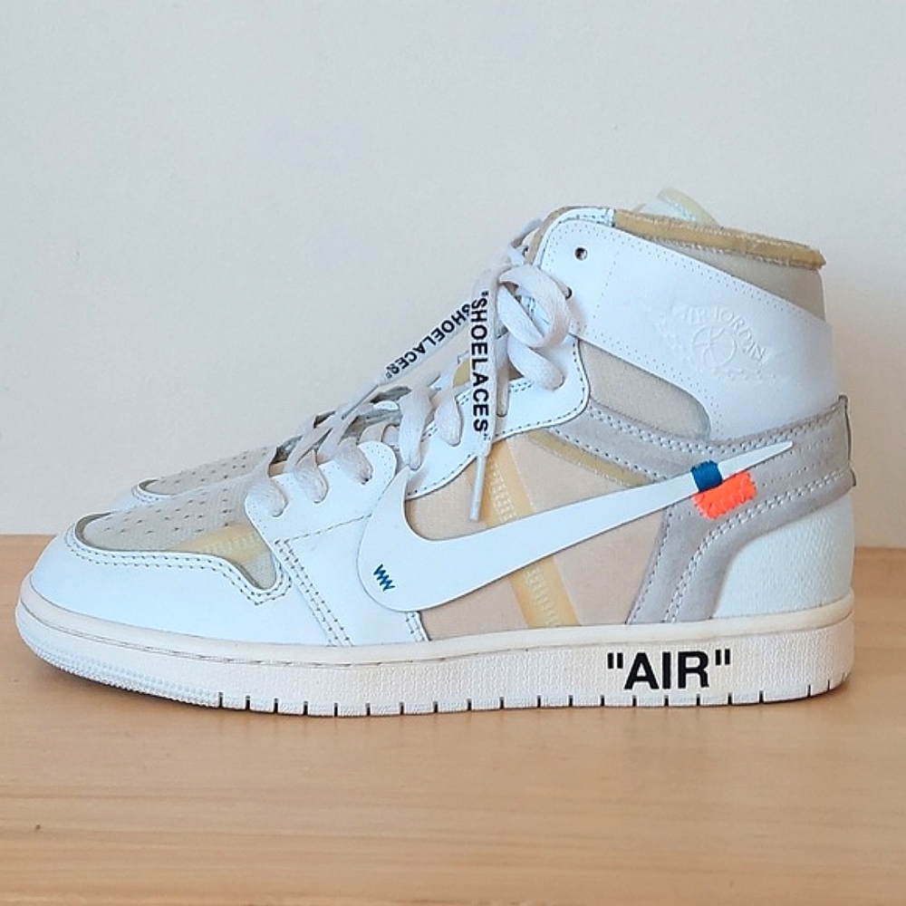 Off white × Air Jordan 1 high white "Euro" trainers